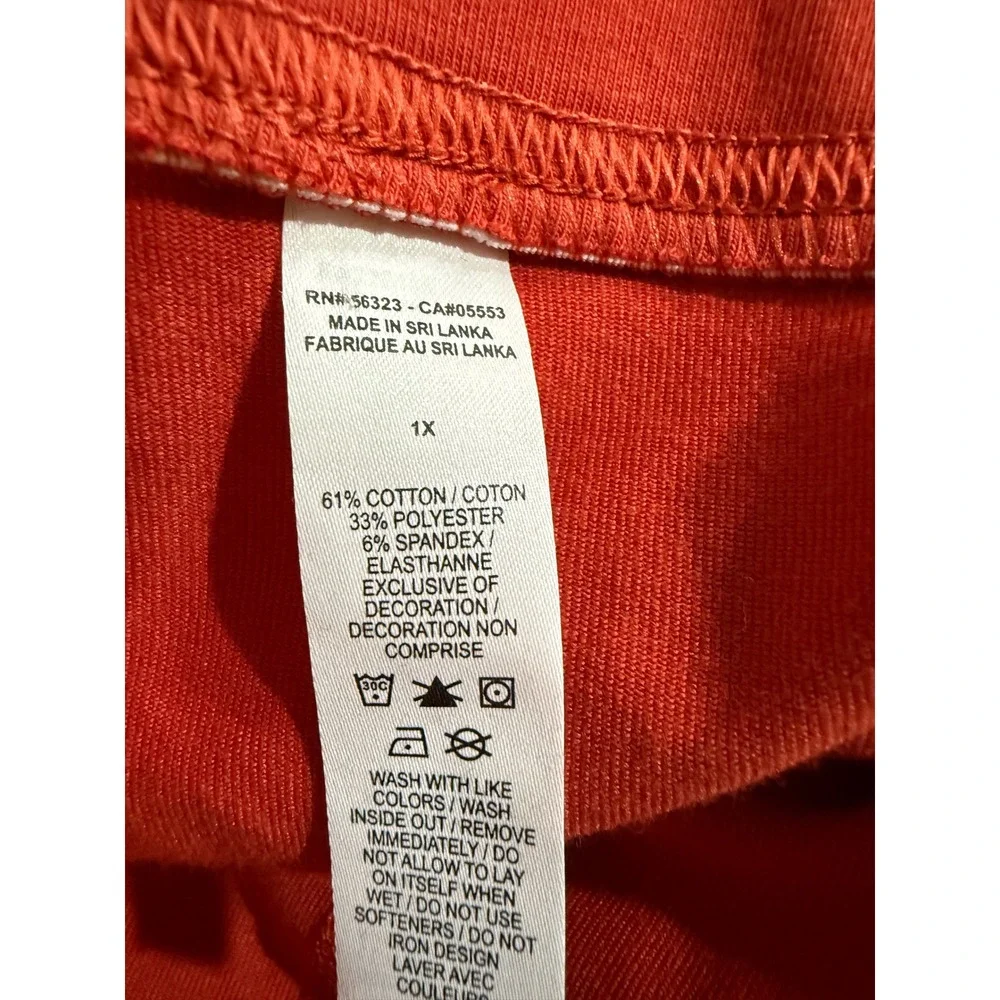 Nike Sportswear Essential Leggings Womens 1X Red White Logo High Rise 3977